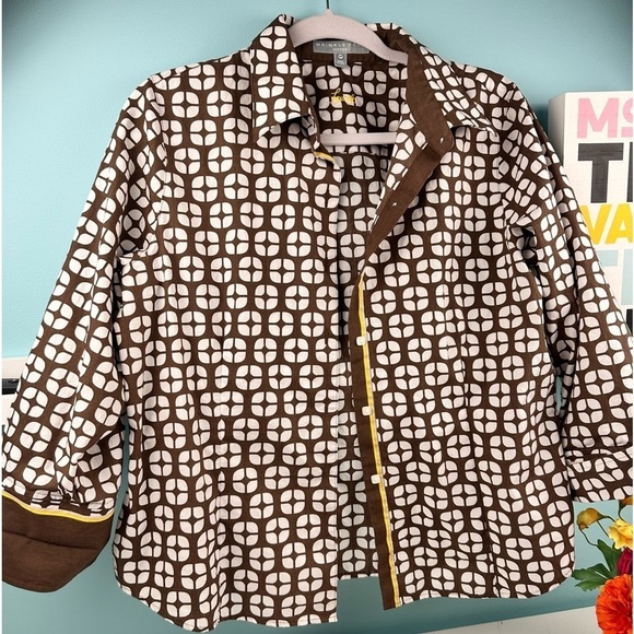 Foxcroft retro wrikler free cotton shirt,12 Petite, new like condition - Picture 4 of 11